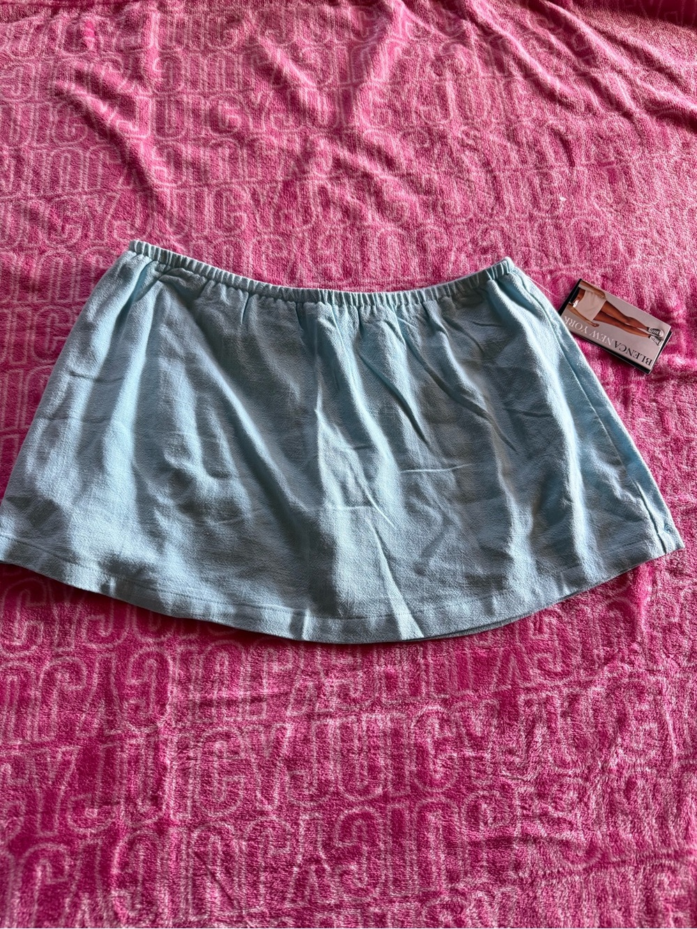 BLENCA NY light Blue Mini Skorts NWT Slinky L